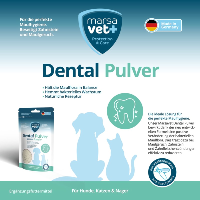 Marsavet Dental Zahnpulver – Natürliche Zahnpflege 125 g – label