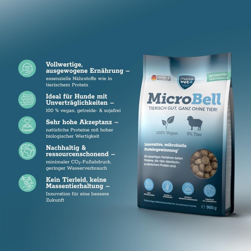 Marsavet MicroBell – Aliment pour Chien Végétalien 900 g – image 4