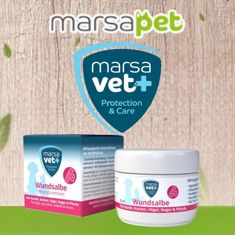 Marsavet wondzalf – wondgenezing huisdieren 30 ml – benefits