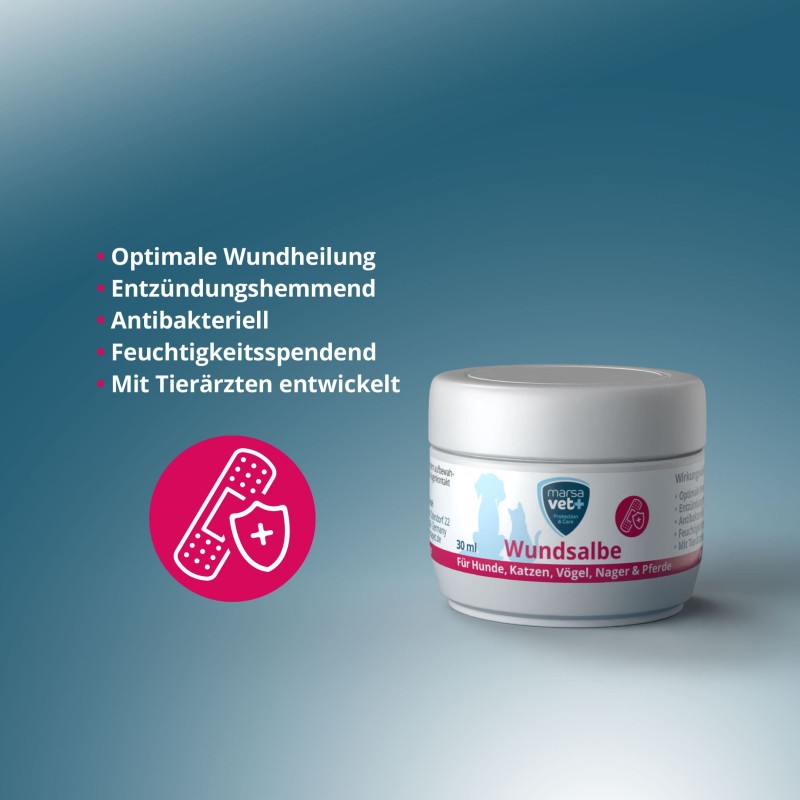 Marsavet wondzalf – wondgenezing huisdieren 30 ml – label detail